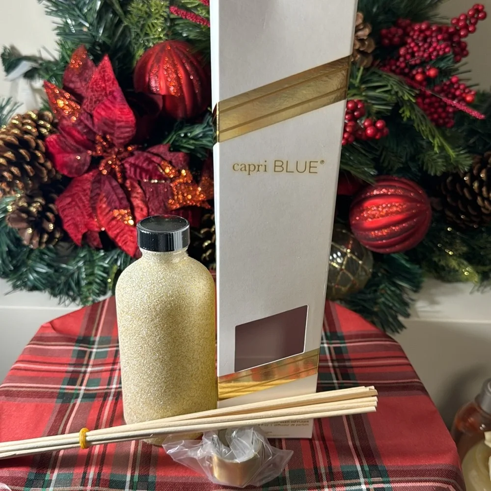 Capri Blue Glam Reed Diffuser - 8 Fl Oz - Pumpkin Dulce